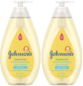 Johnson's Head-to-Toe Gentle Tear-Free Baby & Newborn Wash & Shampoo, Sulfate-, Paraben- Phthalate- & Dye-Free, Hypoallergenic Wash for Sensitive Skin & Hair, 27.1 fl. Oz (Pack of 2)