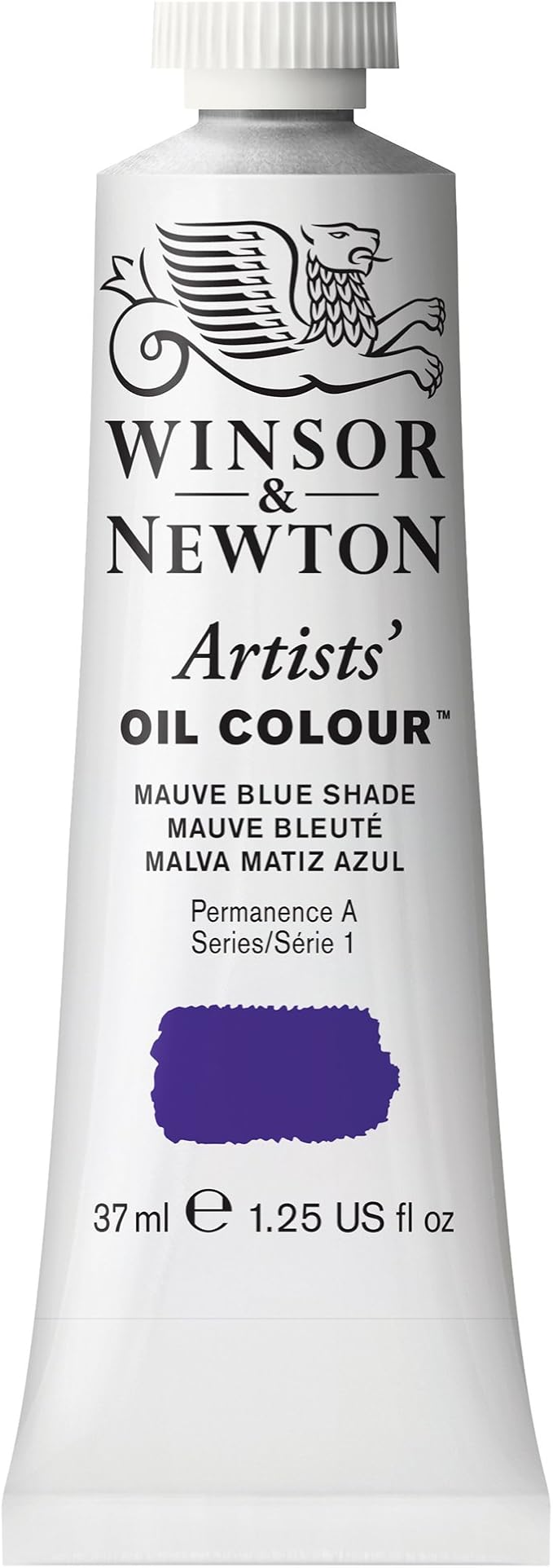 Winsor & Newton Artists' Oil Color, 37ml (1.25 oz) Tube, Mauve Blue Shade