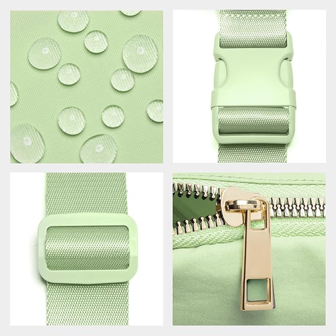 Gitus Gifts for 8 9 10 11 12 Year Old Girls Belt Bag Fanny Pack Crossbody Bags with Initial Letter Patch Cute Stuff Birthday Gifts for Teen Girls Women Personalized Trend Stuff (Light Green-V)