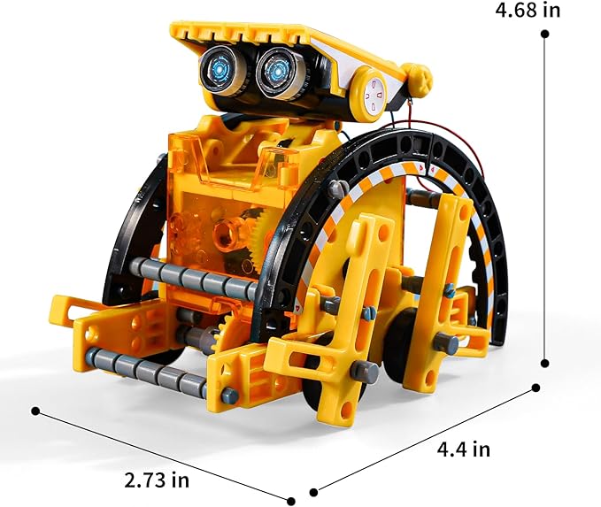 Lucky Doug 12-in-1 STEM Solar Robot Kit Toys Gifts for 8 9 10 11 12 13 Year Old Kids Boys Girls, Robot Building Education Science STEM Project Toys Kit Gifts for Kids Boys, Solar Powered by The Sun