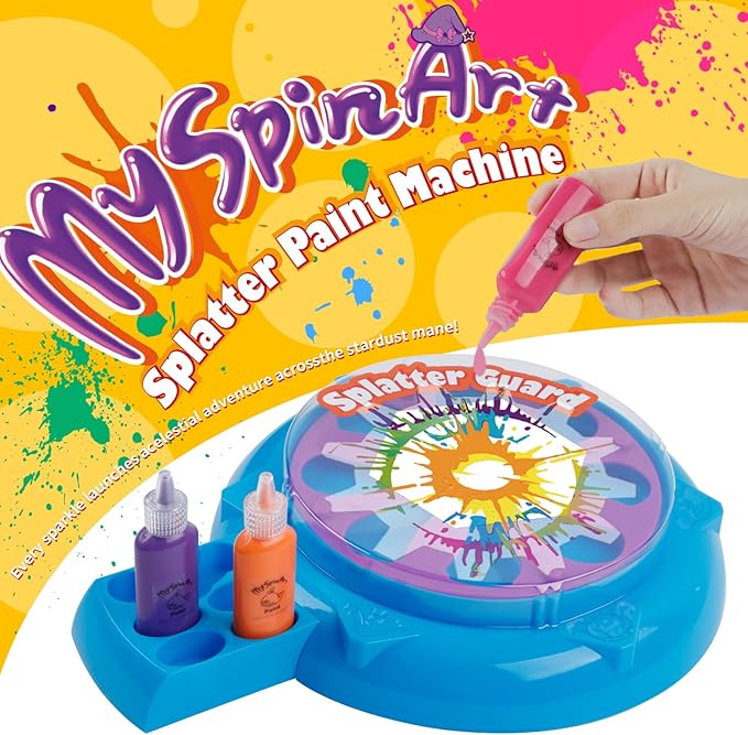 Wings Giant Paint Spin Art Machine Kit for Kids, Paint Spinner with Splatter Guard, Thicker Painting Spinner Arts & Crafts Gifts for Birthday, Toys Kits Set for Boys Girls Ages 6 7 8 9 10