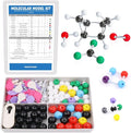 Swpeet 178 Pcs Molecular Model Kit for Inorganic & Organic Molecular Model Teacher and 16 Years and Over Teenages Kit - 69 Atoms & 30 Orbitals & 78 Links & 1 Short Link Remover Tool - Science Toys