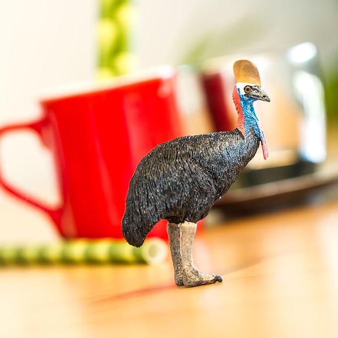 Safari Ltd. Cassowary Figurine - Detailed 3.5" Plastic Model Figure - Educational Toy for Boys, Girls, and Kids Ages 3+