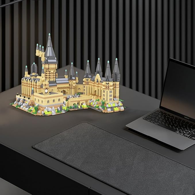 Magic Castle Micro Mini Building Set, 2929 Pcs Magic House Model Building Toys, STEM Creative Magic World Office and Home Decor Bricks Kits, Christmas Birthday Gift for Adults Teens Kids 14+