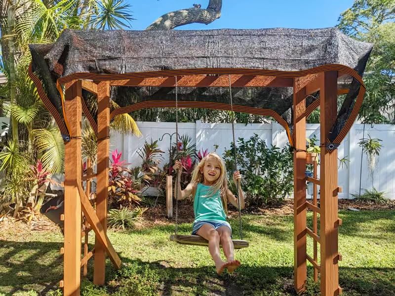 Shade Cloth -for Garden Plants,60-70% Sunblock Shade Neting -for Outdoor Garden Bed Neting Mesh Pergola Patio Lawn Sun Cloth - for Dog Kennel Cover Chicken Coop - size: 3'x6'