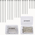 150pcs Silver Filled Ball Pins Non Tarnish Craft Earring Bracelet Jewelry Making Accessories Supplies (40mm (1.57in), Silver-Ball Pin)
