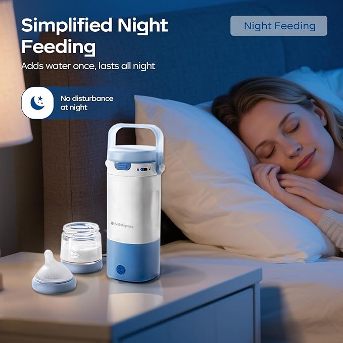 Bc Babycare Portable Milk Warmer for Travel, Portable Bottle Warmer with Fast Heating & Long Battery Life, 18 Ounces Large Capacity