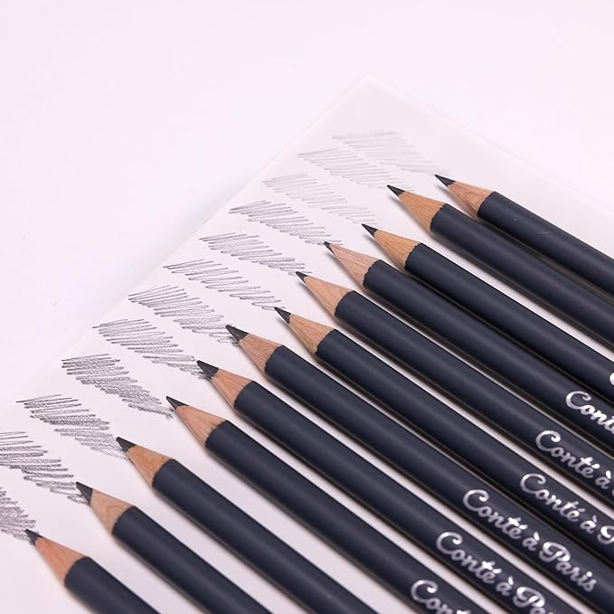 Conté à Paris 12 Count Assorted Graphite Pencil Drawing Set