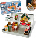 45PCS Mini Magnetic Blocks Christmas Set – Holiday STEM Building Cubes for Kids, Educational Travel Magnet Toy with Iron Box, Creative & Safe Gift for Boys & Girls Ages 3–8