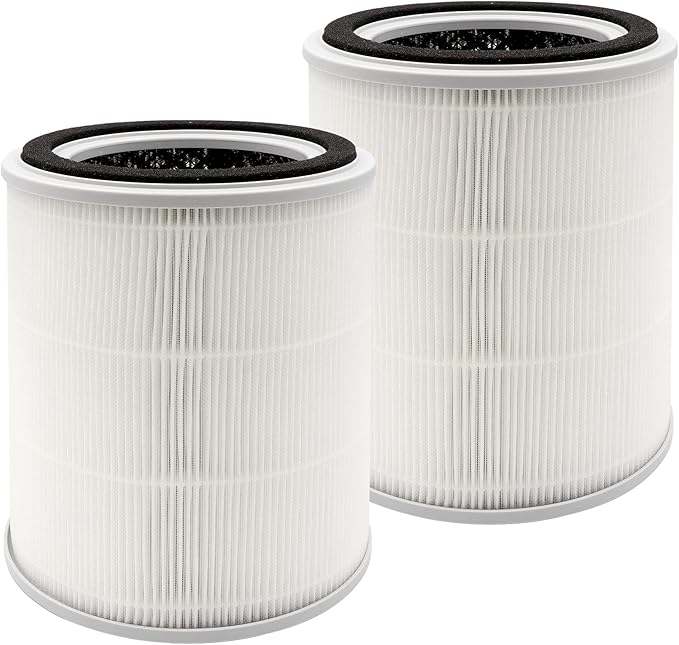 Flintar TPAP001 H13 Replacement Filter, Compatible with TOPPIN TPAP001 Air Purifier Comfy Air C2, 3-in-1 H13 Grade Filter Set, Part # TPFF001, 2-Pack