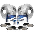 Detroit Axle - Brake Kit for Cadillac Escalade Chevy GMC Silverado Sierra Yukon XL 1500 Replacement Drilled & Slotted Disc Brake