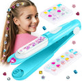 Hair Gem Stamper Kit, Bling Hair Jewels for Girls Toys, Hair Styling Tool with Reusable Shining Diamonds, Birthday Gifts Toys for Girls Ages 3 4 5 6 8-12