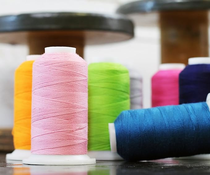 Threadart Polyester All-Purpose Sewing Thread - 600m - 50S/3 - Light Tan