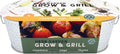 BUZZY Seeds Rosemary, Dill, and Thyme Grow & Grill Herb Kit, Indoor Seed Starter with Decorative Hammered Metal Windowsill Planter and Growing Medium - Easy Gardening Gift for Cooks & Beginners
