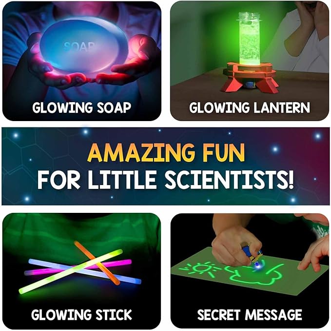 Smartivity Glow Magic Science Kit for Kids Ages 6-7-8-9-10-11-12 Years | 20 Amazing Science Experiments I Birthday Gifts for Boys & Girls | STEM Kit Toy for 6-12 Years Old