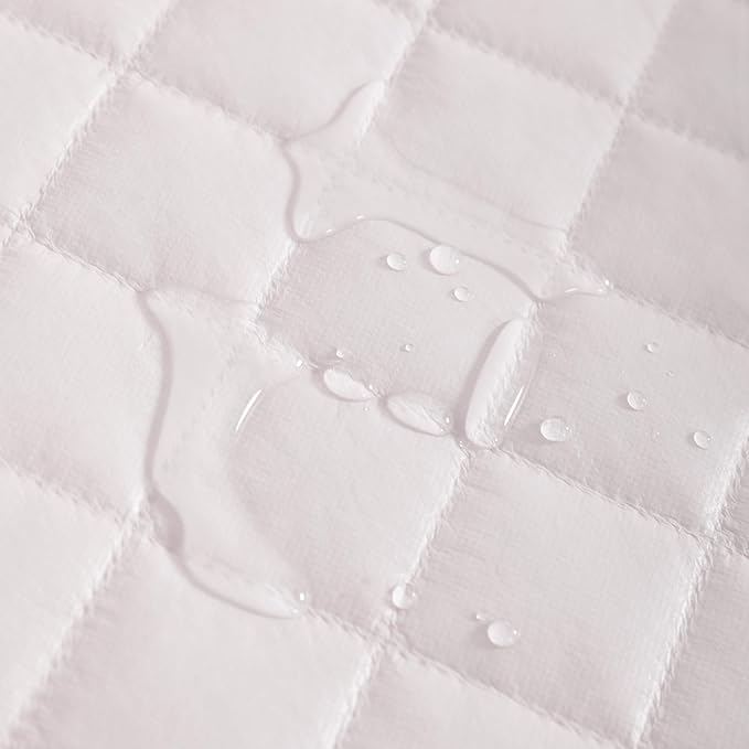 NTBAY 2 Pack Waterproof Mini Crib Mattress Protector, Quilted 24"x38" Fitted Mattress Cover - Machine Washable - Soft and Breathable Baby Mattress Pad Sheet for Mini Crib and Baby Playards, Pink