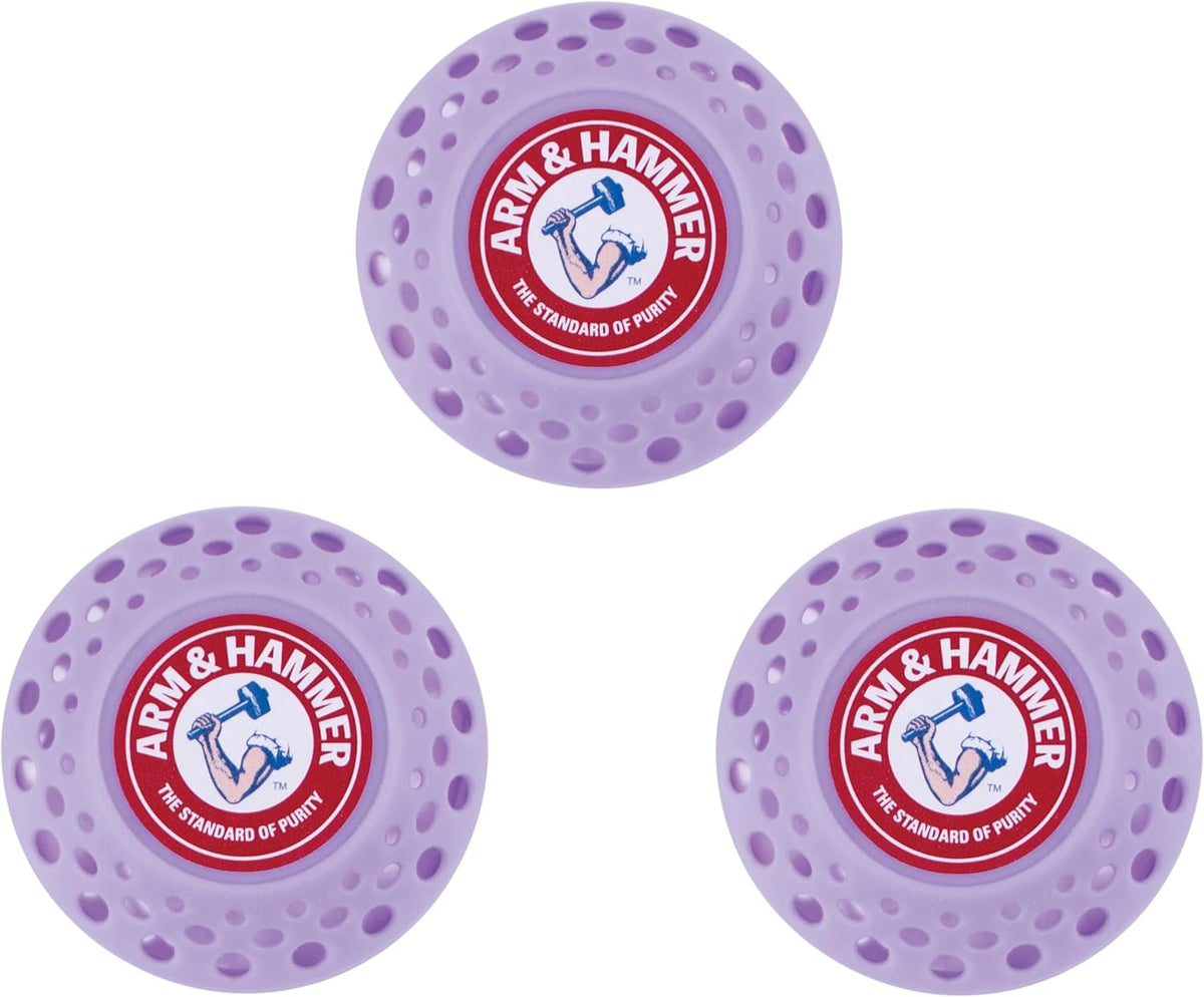 Arm & Hammer Odor Busterz Deodorizing Balls - Air Freshener and Odor Eliminator - Long-Lasting Freshness for Home, Bathroom, Closet, Gym Bags, Sports Gear and More - 3-Count, Calming Lavender Scent