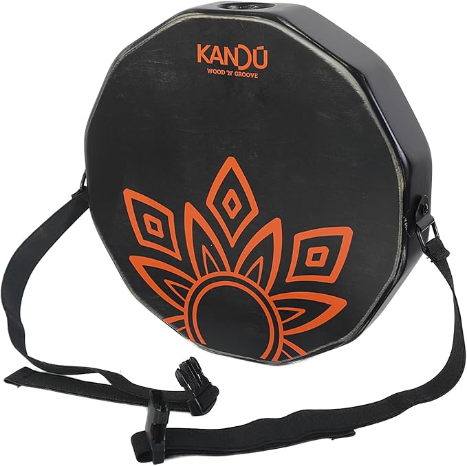 KTÄK -The First Handcrafted, Hand Drum Percussion, Two-Sound Cajón Body Snare, Portable Cajon by Kandu with Carry Case (Black)