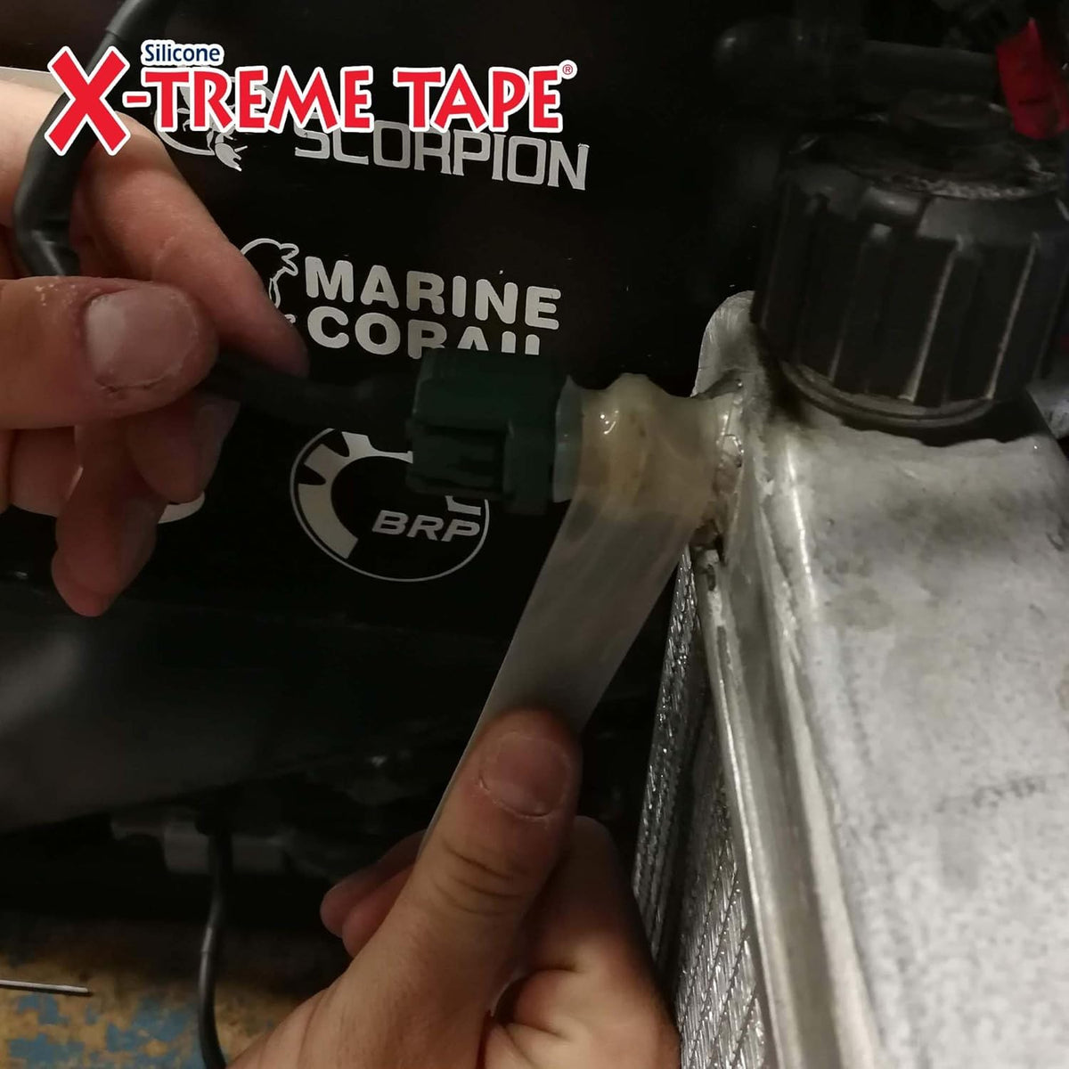 X-Treme Tape MOCAP Heavy Duty Electrical Tape, Self-Fusing Silicone Rubber, Waterproof & Insulating Flexible Tape, Electrical for Hose, Automotive, Outdoor & Repairs - 1" x 10ft Roll - Clear