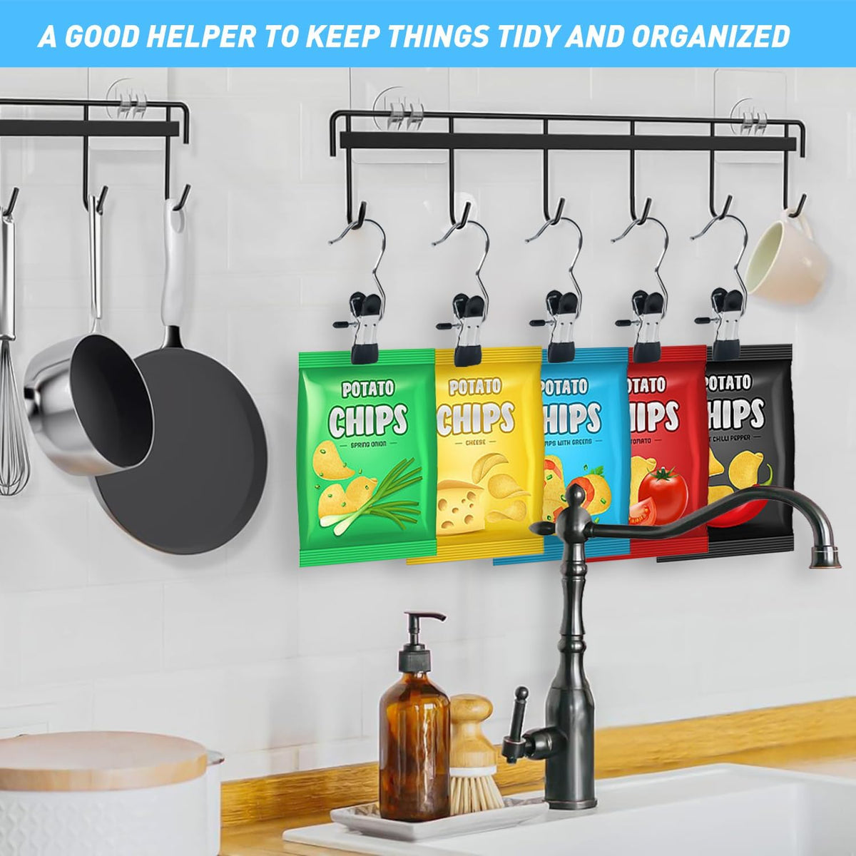 15/30/50Pcs Upgrade Double Head Clamp Dipped Clothespin for Laundry Hooks with Clips, Boot Holder, Hanging Clips, Portable Multifunctional Hangers Single Clip Space Saving for Jeans, Hats (50, Blue)