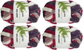 DDL&HEXI 4 Pack Super Chenille Chunky Yarn for Hand Knit, Blanket Making Kit, Jumbo Knitting, 4x8oz (226g) per Bag, Soft Polyester for Crochet, Knitting, and DIY Projects(241-4)