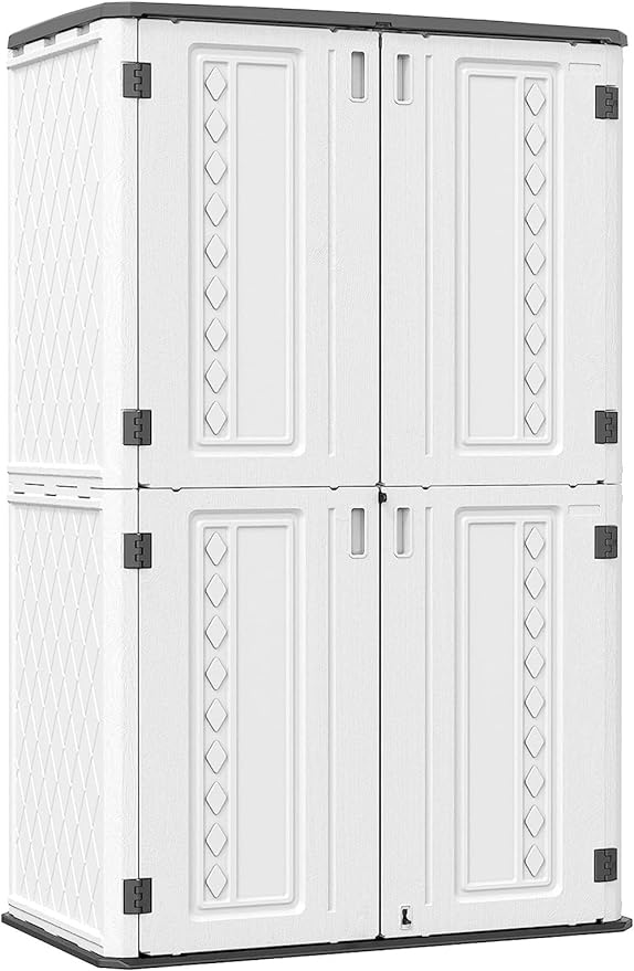 KINYING Metal Laminate Shelving Kit for Kinying Vertical Storage Cabinet, with Screw and Nuts, 68” x 46” x 15”(Color: Black)