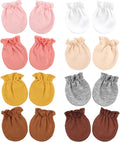 BQUBO Newborn Infant Toddler Mittens No Scratch Cotton Elastic Wrist Gloves Hypoallergenic for 0-6 Months Baby Boys Girls