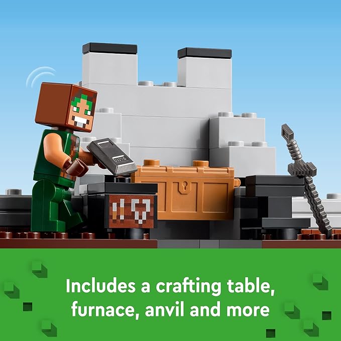LEGO Minecraft The Wolf Stronghold Fortress Playset, Video Game Toy for Boys and Girls, Action Packed Castle Building Set with Minecraft Minifigures, Minecraft Toy Gift for Kids Ages 8 and Up, 21261