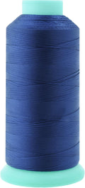 Mandala Crafts Bonded Nylon Thread Denim Heavy Duty Sewing Threads - 1500 YDs Size 69 210D T70 Tex 70 Thread for Leather Jeans Weaving Outdoor Marine Upholstery Threads