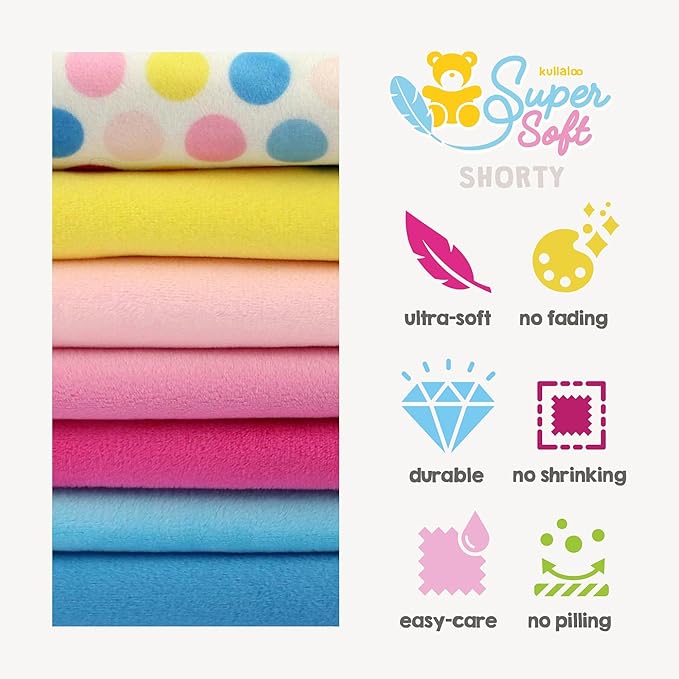 kullaloo Plush Fabric | 2 Yard Solid Ivory Minky Fabric for Sewing | Super Soft Cuddle Material | for Quilt Backing, Throw Blankets, Pillows, Dog Bed, Stuffed Animals, Costumes, Apparel & More