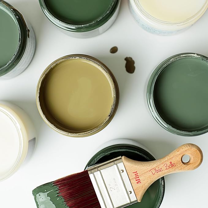 Dixie Belle Paint Company Chalk Finish Furniture Paint - Weeping Willow (8oz) - Matte Soft Green Chic Chalk Mineral DIY Furniture Paint