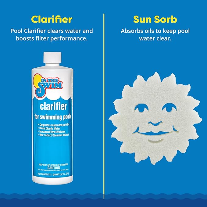 In The Swim Deluxe Chemical Value Kit and 100 Days of Summer Bundle - for Above Ground and In-Ground Pools - Easy Maintenance and Season-Long Clarity - 15K Gallons