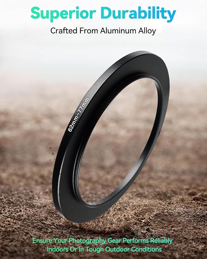 86-95mm Metal Step-Up/Down Ring Adapter Compatible with Mirrorless Cameras DSLR Lens, UV CPL ND Filter Thread Converter, Black