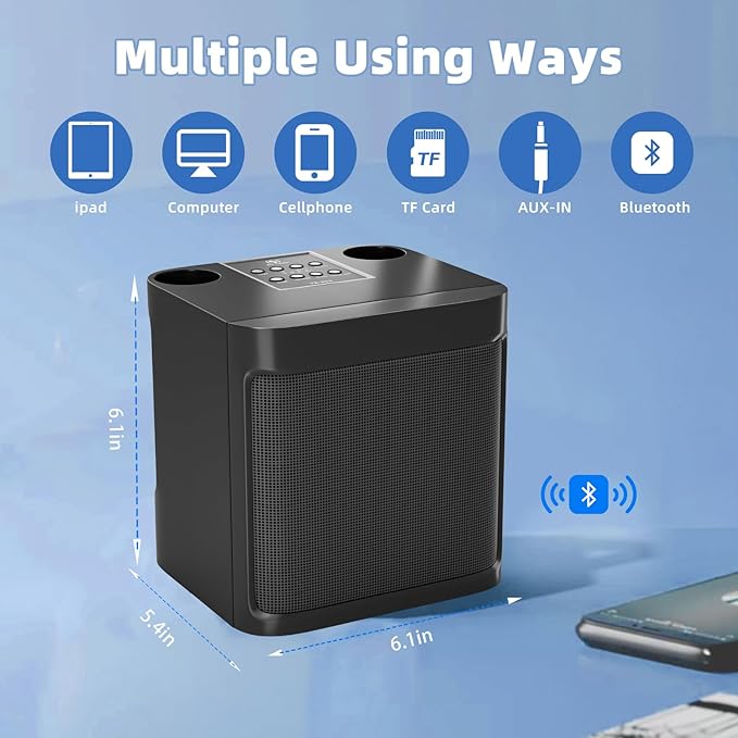 Karaoke Machine for Adults and Kids, Portable Bluetooth Karaoke Speaker with 2 Wireless Microphones for TV, Singing Karaoke for Home Party, Great Gifts for Boys and Girls
