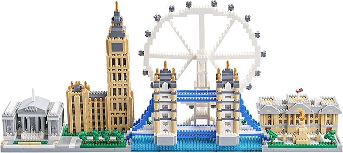 London Skyline Architecture Miniature Building Block Set, Architecture Series Model Toy, Present for Adults and Children (3430 Pieces)