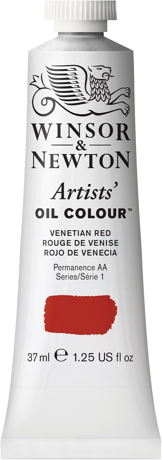 Winsor & Newton Artists' Oil Color, 37ml (1.25 oz) Tube, Venetian Red