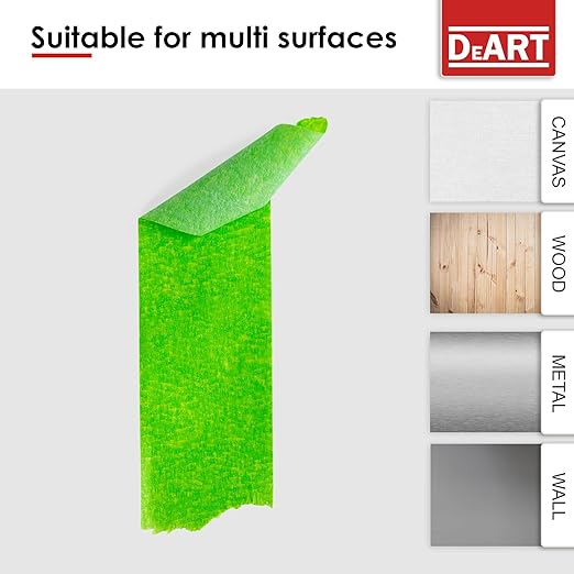 DEART 6Pcs Colored Masking Tape, Extra Long 1008 Feet or 360 Feet x 1 Inch Painters Tape, Color Painter Tape for Arts & Crafts Labeling or Coding, Kids Art Supplies (2.5cm X 18m (1In X 20Yards))