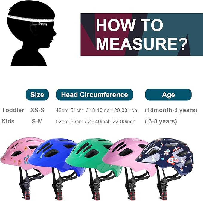 GLAF Baby Bike Helmet Toddler Helmets for 1 Year Old and up Infant Girls Boys Multi Sport Adjustable for Scooter Bicycle Kids Youth Child Skateboard Safety Cycling
