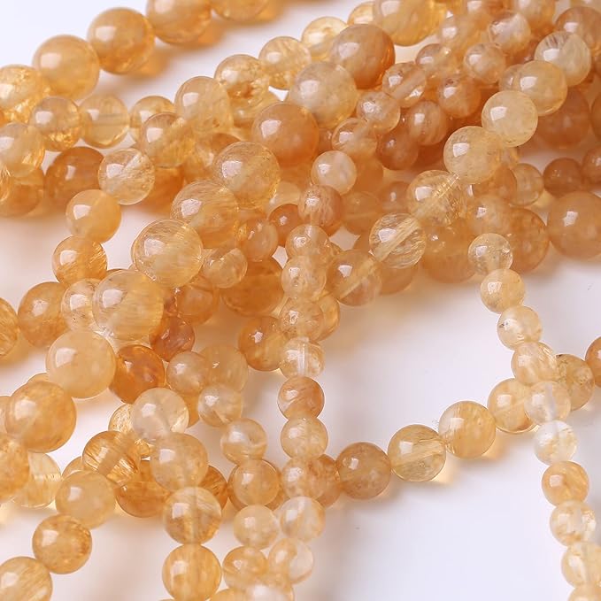 32PCS 10MM Tea Watermenlon Stone Beads Energy Healing Beads for DIY Jewelry Bracelet Necklace Making for Jewelry Making 15Inch