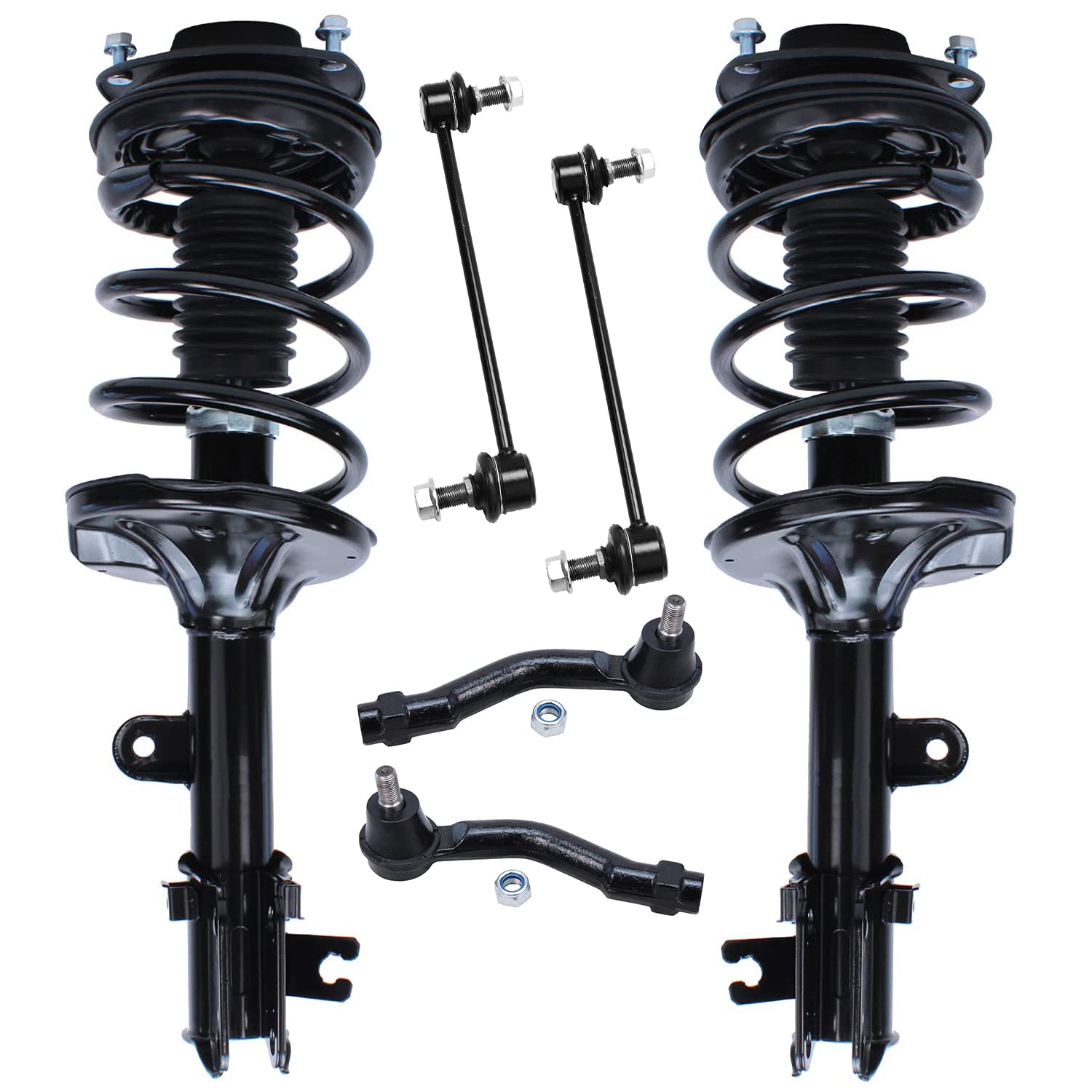 Detroit Axle - Front Struts Kit for 2005-2009 Hyundai Tucson 2005-2010 Kia Sportage 2 Ready Suspension Struts w/Coil Spring Asse