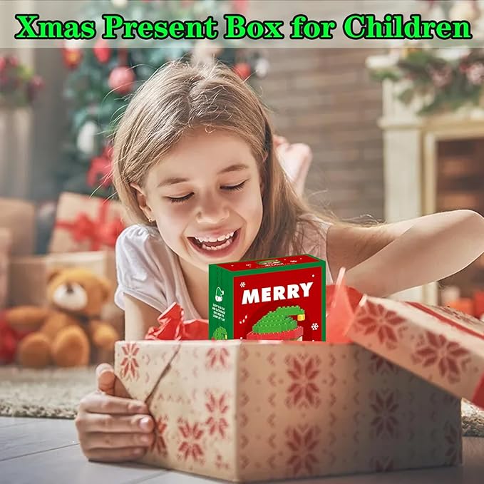 Christmas Elf Building Blocks Set Compatible with Lego Advent Calendar 2025 Stacking New Toys Holiday Present Box New Year Xmas Gifts for Kids for Boys & Girls and Adults