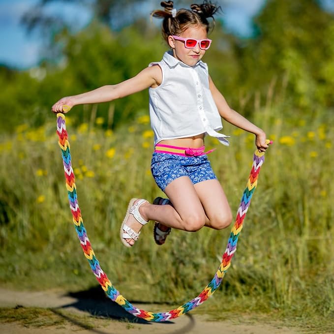 PREBOX Weaving Loom Loop Refill,7 Inch 288 Pcs in 8 Vibrant Colors, Potholder Loops, Loom Refill Loops Craft for Kids