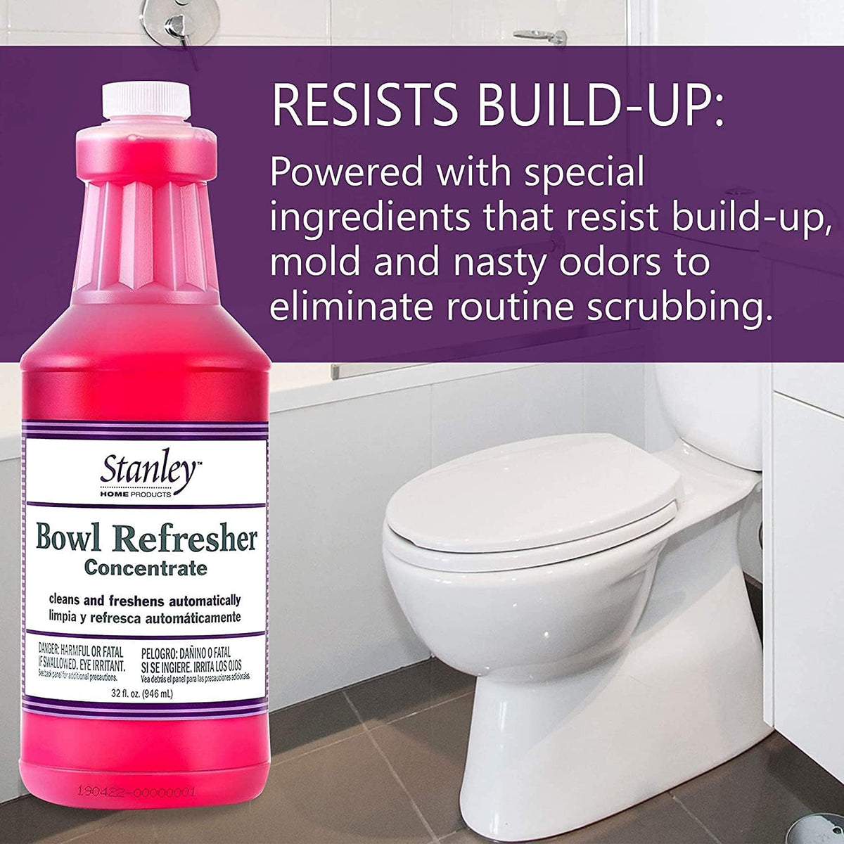 STANLEY HOME PRODUCTS Bowl Refresher Concentrate – Cleans and Freshens Toilets Automatically – 32 fl. oz. (2 Pack)