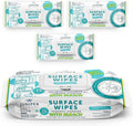 3 Pack Surface Cleaning Wipes with Bleach, All-Purpose Cleaner for Bathroom, Kitchen, Office, 216 Count Soft Flow, Fresh Scent, Lint Free & Durable