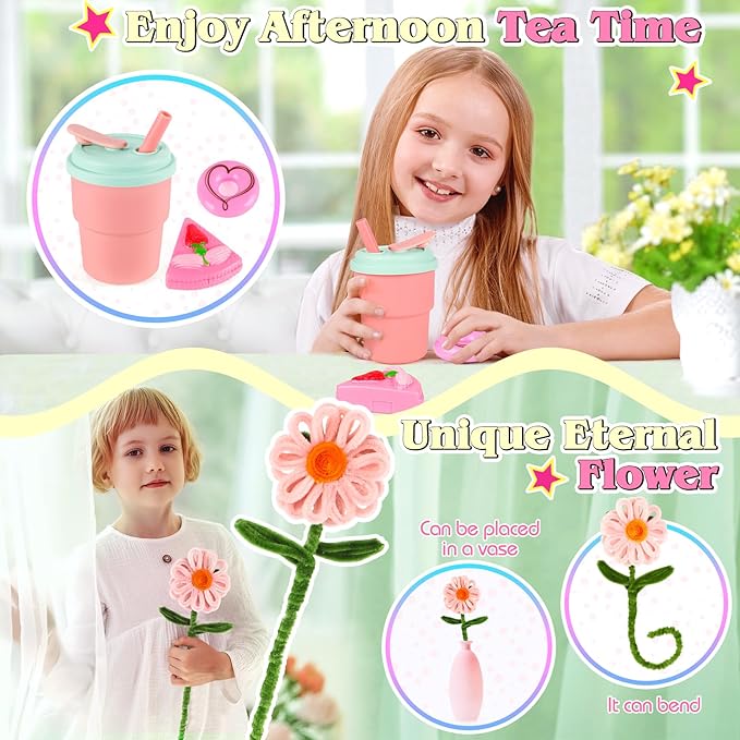 Play Purse for Little Girls Toddler, 35PCS Toddler Purse with Pretend Makeup for Kids, Girl Toys Princess Toy Includes Handbag, Phone, Kids Toy Purse Christmas Birthday Gift for Girls 3 4 5 6 7 8+