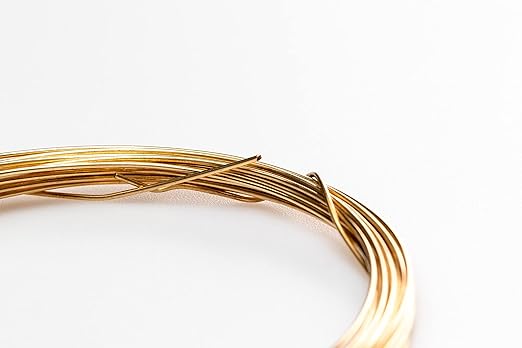 20 Gauge, Jeweler's Brass Wire, Red Brass, Round, Dead Soft, CDA #260-1OZ(20FT) by CRAFT WIRE