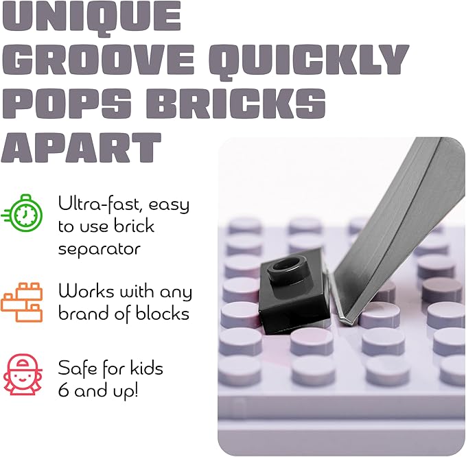 Brick Popper - World's Fastest Brick Separator - Efficient Remover for Kids & Adults - Ages 6+