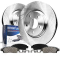 Detroit Axle - Front Brake Kit for Volvo S60 S80 V70 XC70 Replacement Disc Brake Rotors Ceramic Brakes Pads: 11.26 inch Rotor