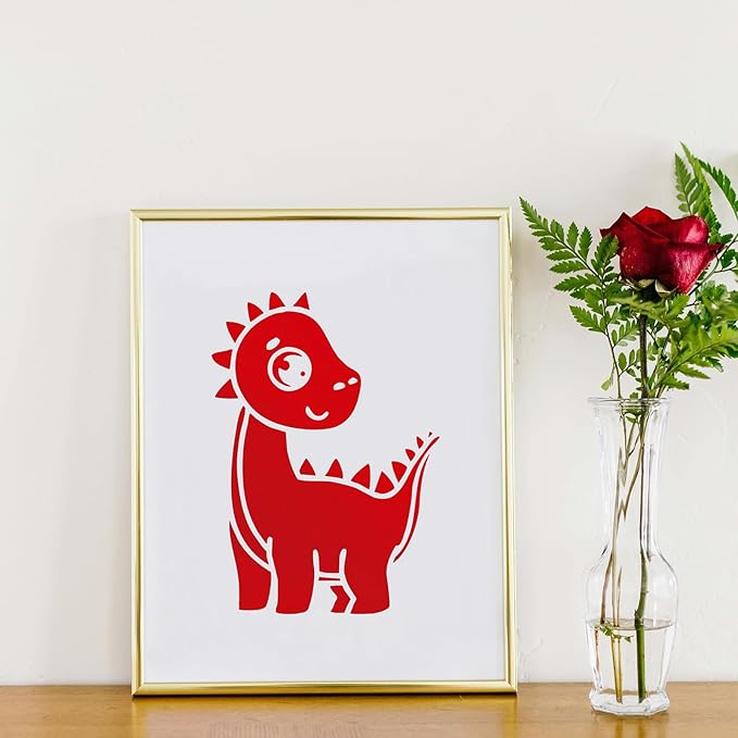 Ant Smart Adhesive Permanent Vinyl Compatible with Cricut Explore and Maker Series Without Cutting Mats, Create DIY Projects, Decals, Stickers & More (Red, 13inch x 15ft)