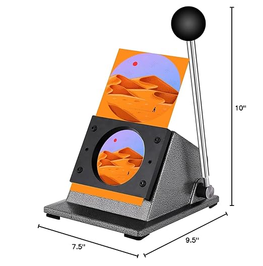 2.20"/56mm Button Paper Cutter 2.60"/66mm Circle Cutter Paper Puncher Precise Graphic Punch Die Cutter Cuts for Making 2.20-inch/56mm Buttons